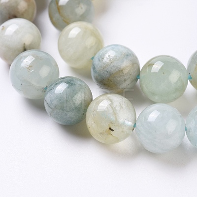 Natural Aquamarine Beads Strands G-G802-02D-1