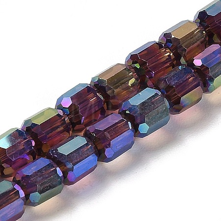 Electroplate Glass Beads Strands EGLA-D030-19E-1
