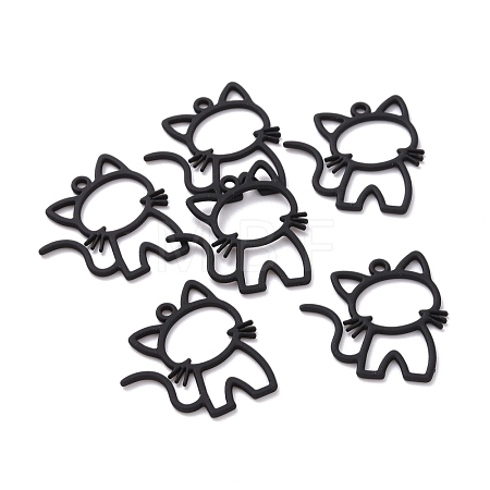 Spray Painted Alloy Pendants FIND-G030-13-1