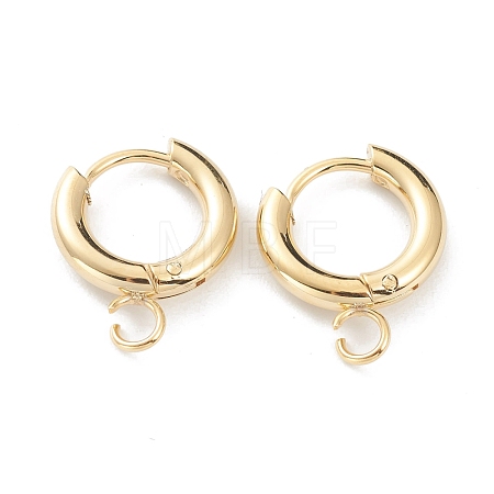 201 Stainless Steel Huggie Hoop Earring Findings X-STAS-P283-01A-G-1