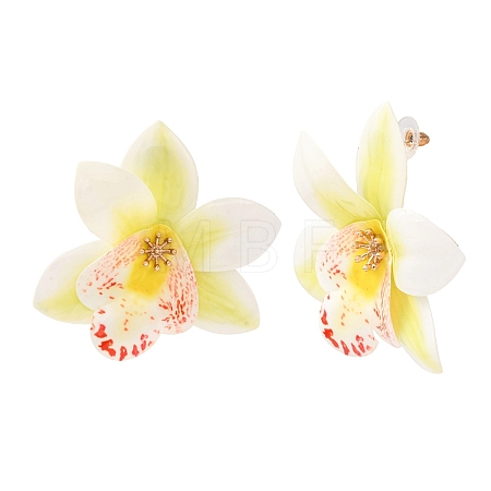 Cloth Flower Stud Earrings FS-WG643B1-06-1