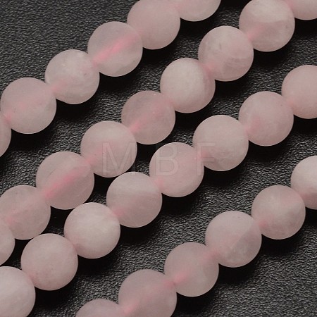 Natural Rose Quartz Beads Strands X-G-D670-8mm-1