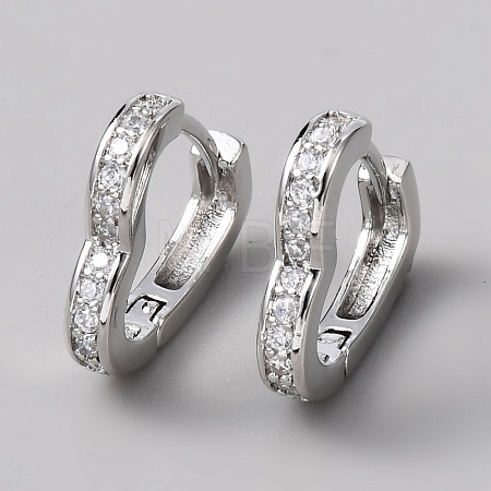 Brass Hoop Earrings EJEW-WH0023-13P-1