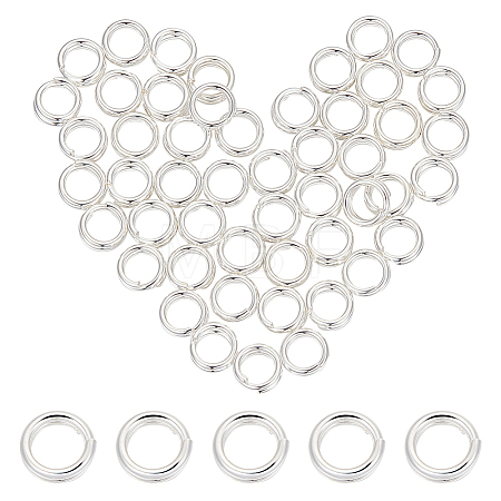 925 Sterling Silver Split Jump Rings FIND-BC0005-42A-1