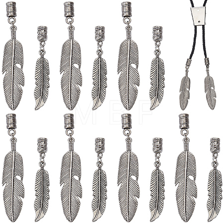 16Pcs 2 Styles Alloy Cord Ends FIND-GF0009-76-1