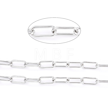 Tarnish Resistant 304 Stainless Steel Paperclip Chains CHS-D027-02P-1