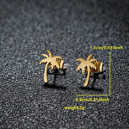 201 Stainless Steel Stud Earrings FS-WGB18B1-29-1