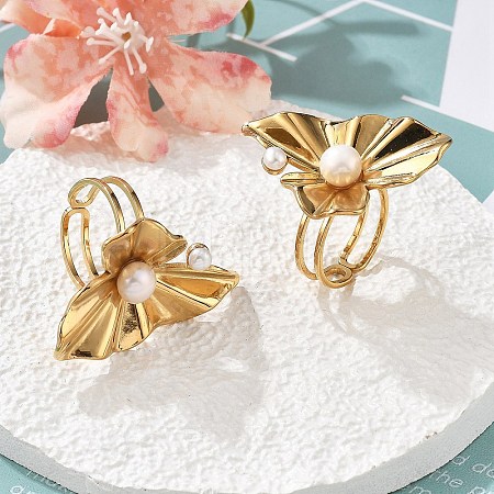 304 Stainless Steel Finger Rings RJEW-S396-04G-1