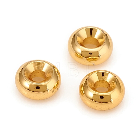 Long-Lasting Plated Brass Spacer Beads KK-D160-24G-1