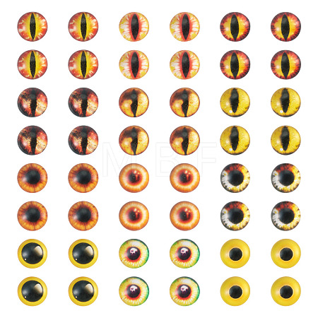 70Pcs 2 Styles Glass Cabochons GLAA-TADJ0001-18D-1