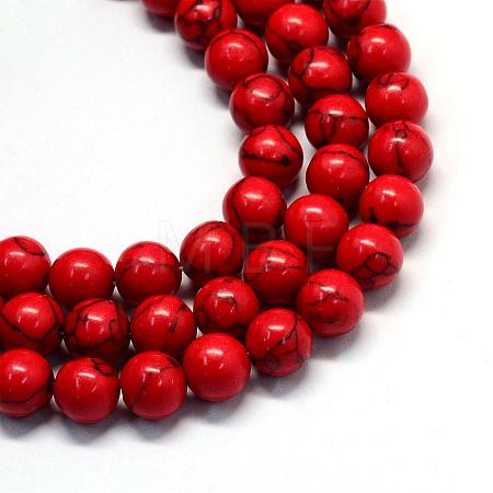 Synthetic Turquoise Gemstone Bead Strands TURQ-S280-6mm-06-1