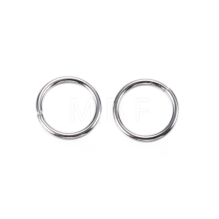 Tarnish Resistant 304 Stainless Steel Open Jump Rings X-STAS-D448-097P-7mm-1
