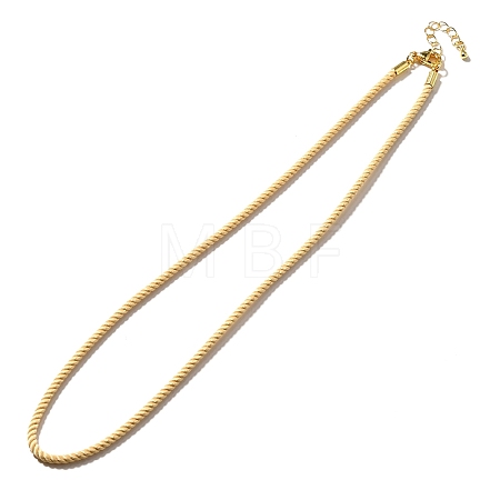 Nylon Milan Cord Necklace Making MAK-M028-01G-04-1