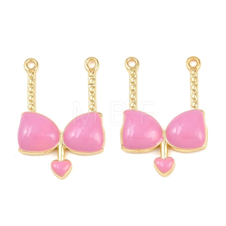 Brass Enamel Pendants KK-B167-03G-03-1