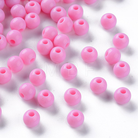 Opaque Acrylic Beads MACR-S370-C6mm-A02-1