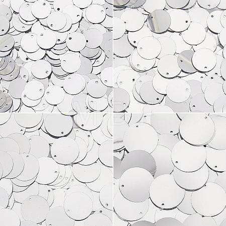 80G 4 Styles Plastic Paillette Pendants FIND-SC0023-19-1