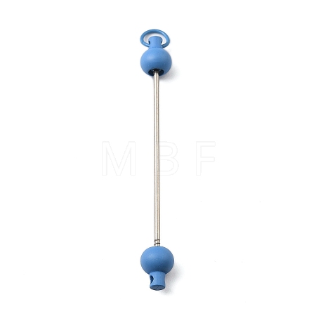 Plastic Beadable Keychain Bar for Jewelry Making DIY Crafts AJEW-C040-01C-1-1