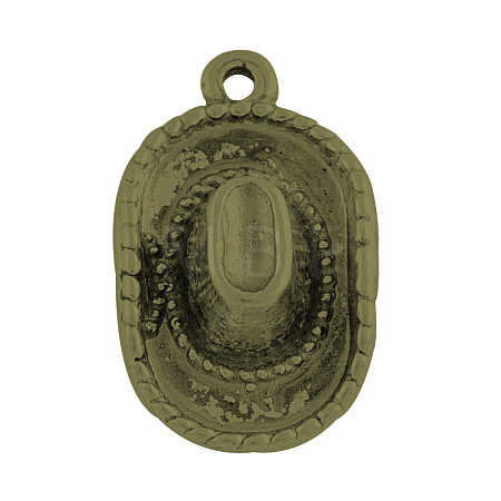 Tibetan Style Alloy Pendants TIBEP-4422-AB-NR-1