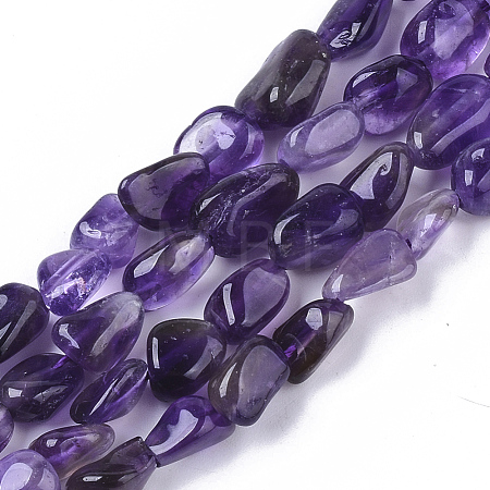 Natural Amethyst Beads Strands G-S363-006B-1
