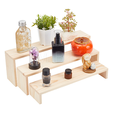 3Pcs Wood Display Display Risers for Bracelets ODIS-WH0004-07-1