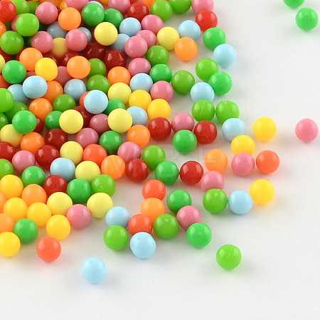 Round Acrylic Beads X-SACR-R889-12-1