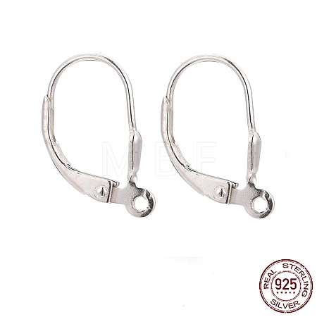 Sterling Silver Leverback Hoop Earring Findings X-STER-A002-181-1