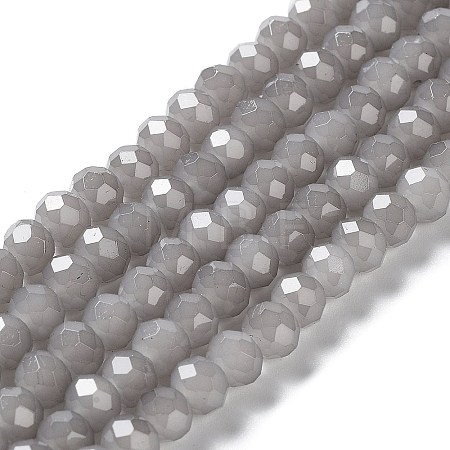 Baking Paint Imitation Jade Glass Bead Strands X-DGLA-A034-J6MM-A43-1