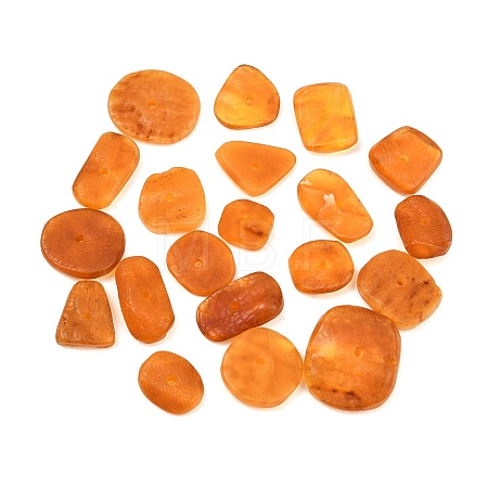 Natural Orange Amber Beads G-K426-01-1