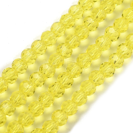 Transparent Glass Bead Strands GLAA-G013-6mm-68-1