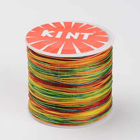 Round Waxed Polyester Cords YC-K002-0.5mm-19-1
