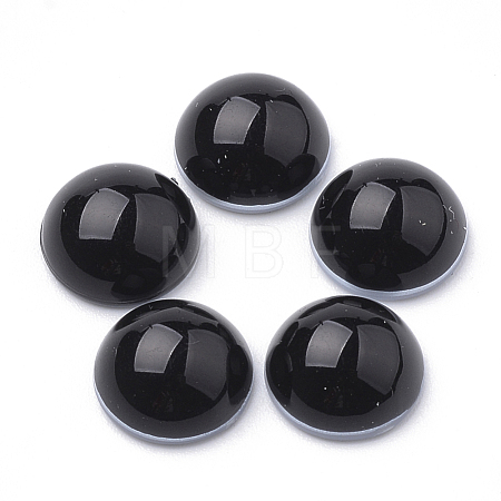 Eco-Friendly Plastic Imitation Pearl Cabochons MACR-T012-6mm-01-1