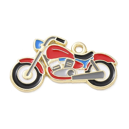 Racing Car Theme Alloy Enamel Pendants AL-CBA4666-03E-01-1