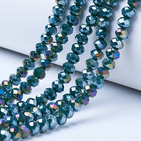 Electroplate Glass Beads Strands LS-EGLA-A034-P10mm-B10-1