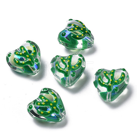 Baking Paint Glass Enamel Beads Strands LAMP-A001-E01-1