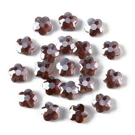 20Pcs Transparent Electroplate Glass Beads GLAA-YW0005-11C-1
