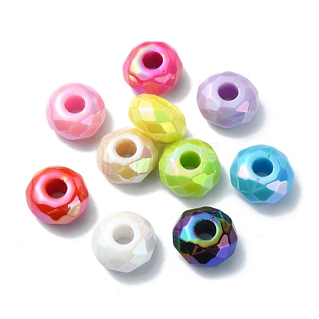 Opaque Acrylic European Beads OACR-E033-23-1