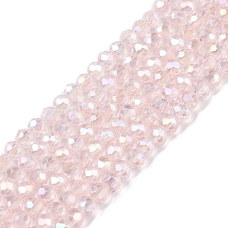 Electroplate Glass Beads Strands EGLA-A044-T1mm-B22-1
