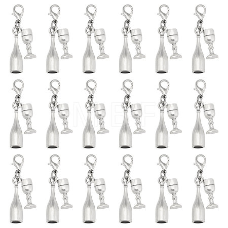 20Pcs Alloy Pendant Decorations HJEW-PH02484-1