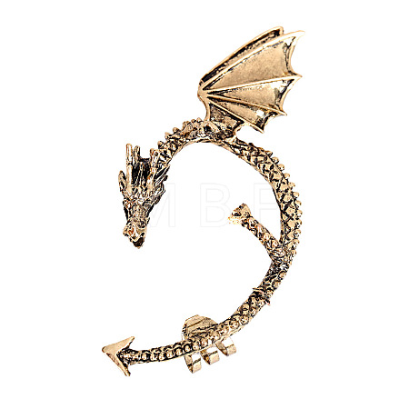 Alloy Dragon Cuff Earrings DRAG-PW0001-75AB-1