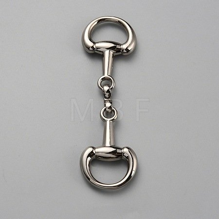 Alloy D Ring Snaffle Bit Buckles FIND-WH0152-347B-P-1