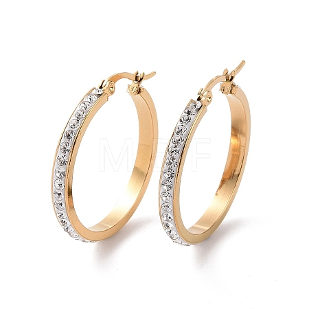 304 Stainless Steel Hoop Earrings EJEW-N0031-11G-01C-1