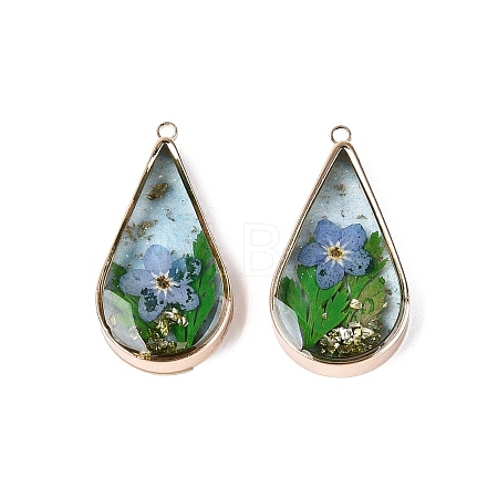 Epoxy Resin Pendants KK-Q082-02KCG-02-1