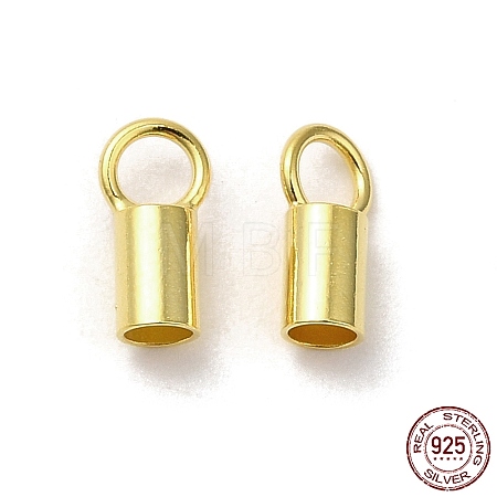 925 Sterling Silver Cord Ends STER-P055-01C-G-1
