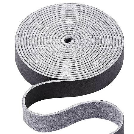 Flat Microfiber Imitation Leather Cord LC-WH0006-07A-02-1