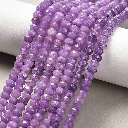 Natural White Jade Bead Strands G-R409-3x5-05-1