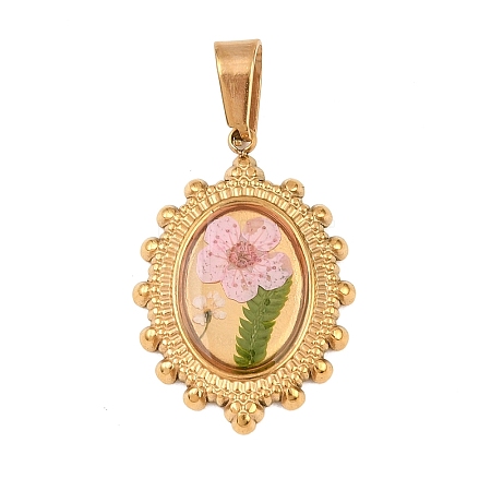 Epoxy Resin Pendants STAS-P436-01G-01-1