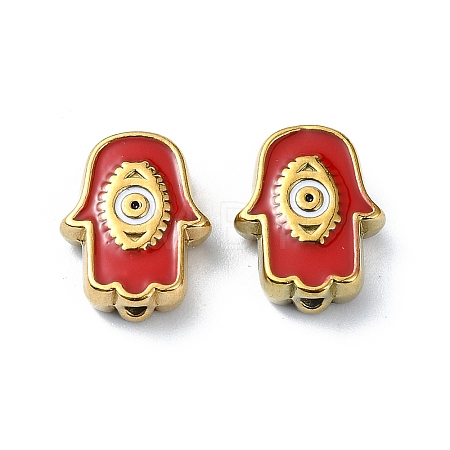 Ion Plating(IP) 304 Stainless Steel Enamel Beads STAS-Q318-10A-1