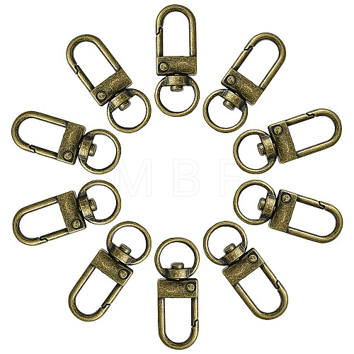 Tibetan Style Alloy Swivel Snap Hook Clasps FIND-YW0004-09AB-1