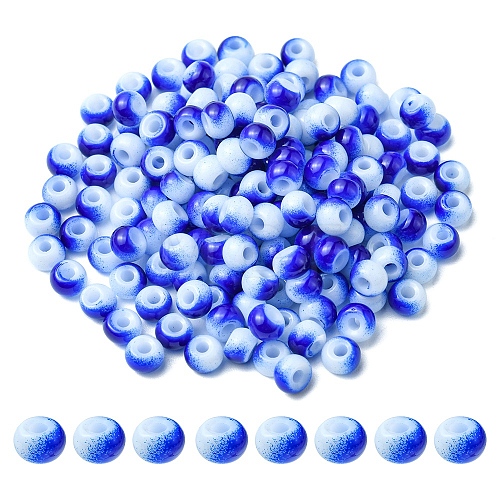 6/0 Opaque Glass Seed Beads SEED-YW0002-13O-1