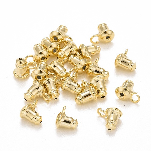 Rack Plating Brass Ear Nuts KK-C236-01A-1